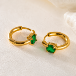 Green zircon Hoop