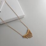 Triangle Tassel Bead Necklace